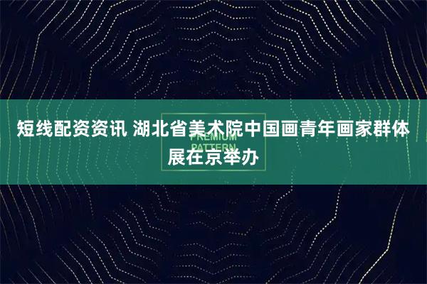 短线配资资讯 湖北省美术院中国画青年画家群体展在京举办